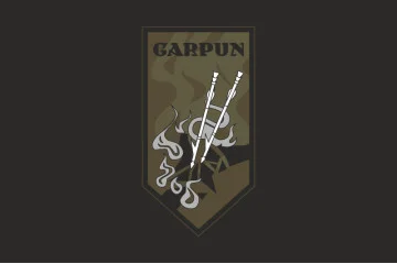 Флаг Подразделения операторов зенитных FPV-дронов «GARPUN» ВСУ. Вариант-06