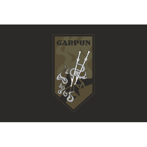 Флаг Подразделения операторов зенитных FPV-дронов «GARPUN» ВСУ. Вариант-06 Флаг Подразделения операторов зенитных FPV-дронов «GARPUN» ВСУ. Вариант-06