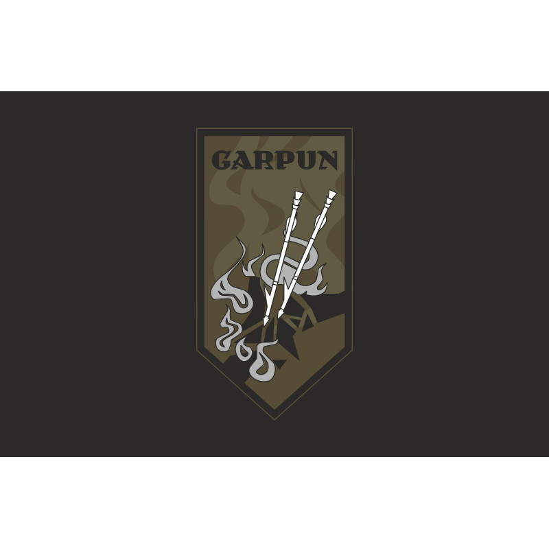 Флаг Подразделения операторов зенитных FPV-дронов «GARPUN» ВСУ. Вариант-06 Флаг Подразделения операторов зенитных FPV-дронов «GARPUN» ВСУ. Вариант-06