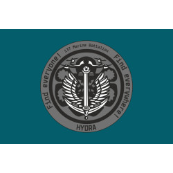 Флаг РУБпАК «Hydra» 137 ОБМП ВМС ВСУ. Вариант-03 Флаг РУБпАК «Hydra» 137 ОБМП ВМС ВСУ. Вариант-03
