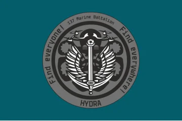 Прапор РУБпАК «Hydra» 137 ОБМП ВМС ЗСУ. Варіант-03