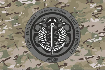 Прапор РУБпАК «Hydra» 137 ОБМП ВМС ЗСУ. Варіант-05