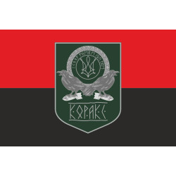Флаг Армии дронов «Коракс» ВСУ. Вариант-02