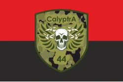 Флаг ББпС (батальон беспилотных систем) «Calyptra» 44 ОМБр ВСУ. Вариант-02 Флаг ББпС (батальон беспилотных систем) «Calyptra» 44 ОМБр ВСУ. Вариант-02
