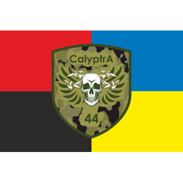 Флаг ББпС (батальон беспилотных систем) «Calyptra» 44 ОМБр ВСУ. Вариант-03 Флаг ББпС (батальон беспилотных систем) «Calyptra» 44 ОМБр ВСУ. Вариант-03