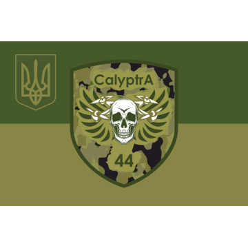 Флаг ББпС (батальон беспилотных систем) «Calyptra» 44 ОМБр ВСУ. Вариант-05 Флаг ББпС (батальон беспилотных систем) «Calyptra» 44 ОМБр ВСУ. Вариант-05