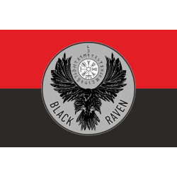 Прапор РУБпАК «Black Raven» 93 ОМБр ЗСУ. Варіант-02 Прапор РУБпАК «Black Raven» 93 ОМБр ЗСУ. Варіант-02
