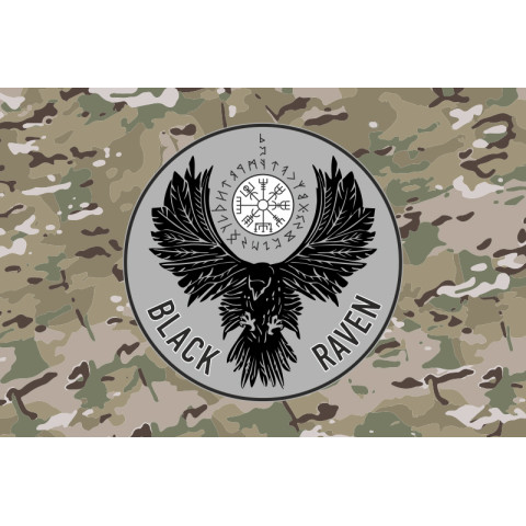 Прапор РУБпАК «Black Raven» 93 ОМБр ЗСУ. Варіант-04