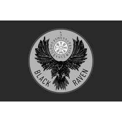 Флаг РУБпАК «Black Raven» 93 ОМБр ВСУ. Вариант-06 Флаг РУБпАК «Black Raven» 93 ОМБр ВСУ. Вариант-06