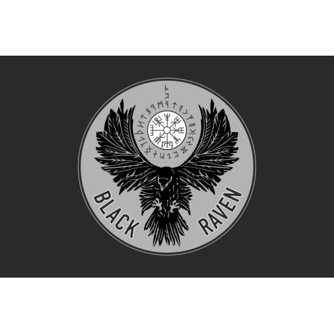 Прапор РУБпАК «Black Raven» 93 ОМБр ЗСУ. Варіант-06