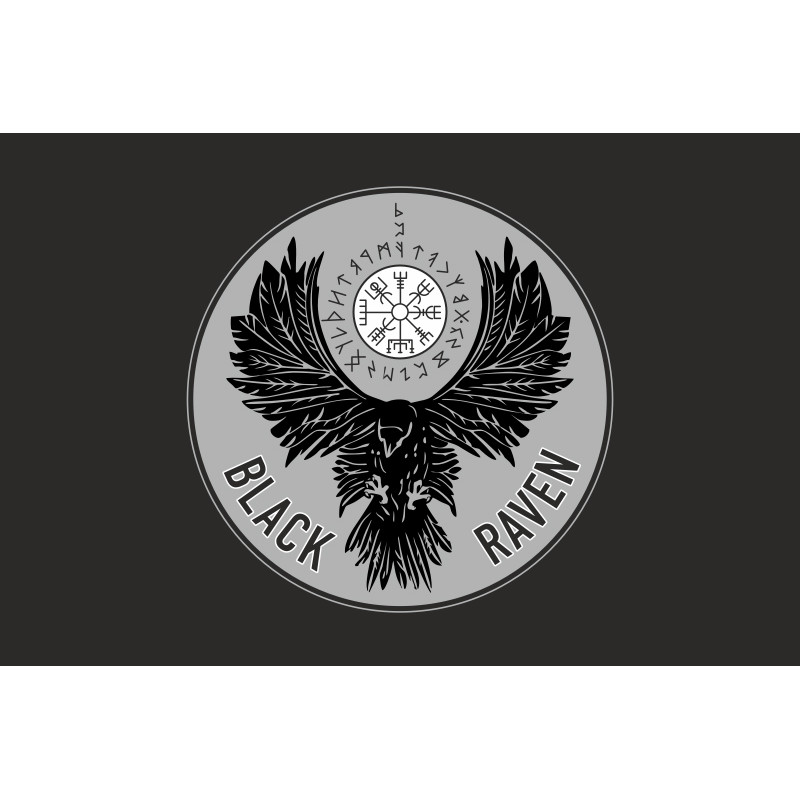 Флаг РУБпАК «Black Raven» 93 ОМБр ВСУ. Вариант-06 Флаг РУБпАК «Black Raven» 93 ОМБр ВСУ. Вариант-06