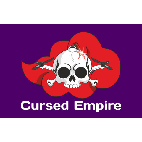 Флаг РУБпАК «Cursed Empire» 100 ОМБр ВСУ. Вариант-01 Флаг РУБпАК «Cursed Empire» 100 ОМБр ВСУ. Вариант-01
