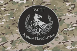 Прапор Підрозділу операторів БПЛА «Гарпії» ЗСУ. Варіант-05 Прапор Підрозділу операторів БПЛА «Гарпії» ЗСУ. Варіант-05