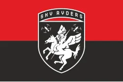 Прапор РУБпАК «Sky Riders» 116 ОМБр ЗСУ. Варіант-02 Прапор РУБпАК «Sky Riders» 116 ОМБр ЗСУ. Варіант-02