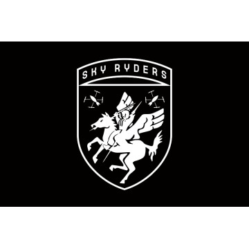 Флаг РУБпАК «Sky Riders» 116 ОМБр ВСУ. Вариант-06 Флаг РУБпАК «Sky Riders» 116 ОМБр ВСУ. Вариант-06