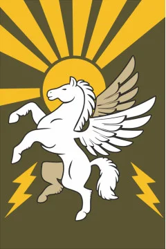 Прапор РУБпАК «Пегас» 106 ОБрТрО ЗСУ. Варіант-07