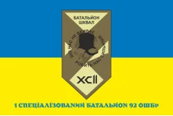 Флаг 1 СБ (специализированный батальон) 92 ОШБр ВСУ. Вариант-02
