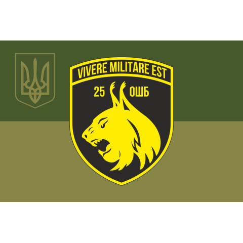 Флаг 25 ОШБ (отдельный штурмовой батальон) ВСУ. Вариант-19