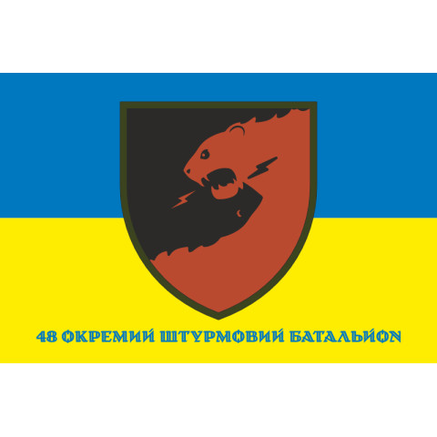 Флаг 48 ОШБ (отдельный штурмовой батальон) ВСУ. Вариант-14 Флаг 48 ОШБ (отдельный штурмовой батальон) ВСУ. Вариант-14