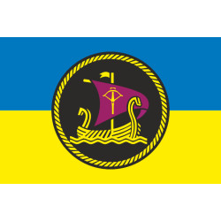 Флаг 26 ОДнРК (отдельный дивизион речных катеров) ВМС Украины. Вариант-09 Флаг 26 ОДнРК (отдельный дивизион речных катеров) ВМС Украины. Вариант-09