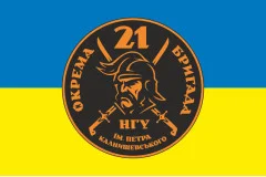 Флаг 21 ОБрООП (отдельная бригада охраны общественного порядка) НГУ. Вариант-08