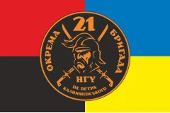 Флаг 21 ОБрООП (отдельная бригада охраны общественного порядка) НГУ. Вариант-12