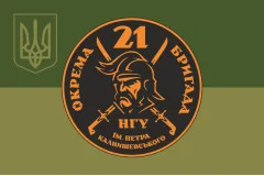 Флаг 21 ОБрООП (отдельная бригада охраны общественного порядка) НГУ. Вариант-13