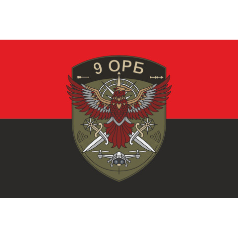 Прапор 9 ОРБ (окремий розвідувальний батальйон) ЗСУ. Варіант-03