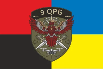 Флаг 9 ОРБ (отдельный разведывательный батальон) ВСУ. Вариант-05