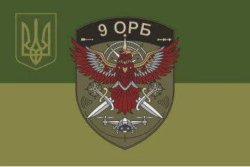 Флаг 9 ОРБ (отдельный разведывательный батальон) ВСУ. Вариант-07