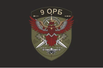 Флаг 9 ОРБ (отдельный разведывательный батальон) ВСУ. Вариант-08