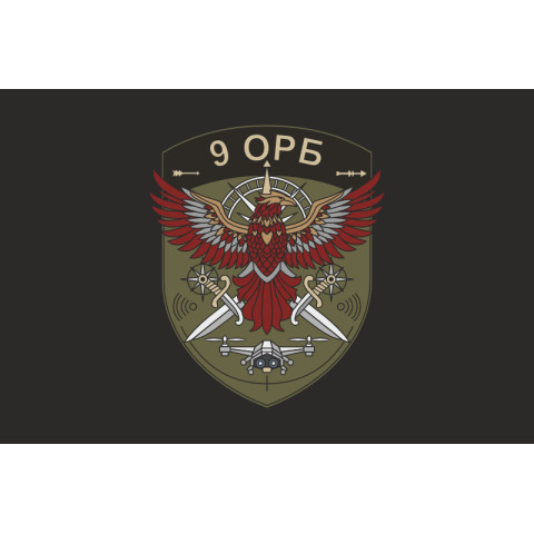 Прапор 9 ОРБ (окремий розвідувальний батальйон) ЗСУ. Варіант-08