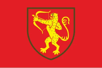 Флаг 1021 ЗАП (зенитный артиллерийский полк) ВСУ. Вариант-03