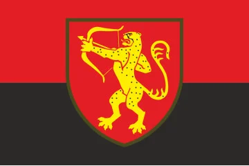 Флаг 1021 ЗАП (зенитный артиллерийский полк) ВСУ. Вариант-07