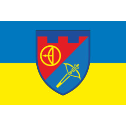 Прапор Зенітного дивізіону 112 ОБрТрО ЗСУ. Варіант-04