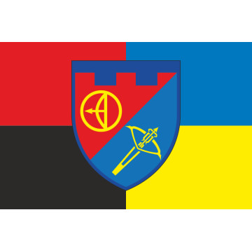 Прапор Зенітного дивізіону 112 ОБрТрО ЗСУ. Варіант-08 Прапор Зенітного дивізіону 112 ОБрТрО ЗСУ. Варіант-08