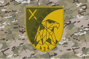 Флаг 434 ОББпС (отдельный батальон беспилотных систем) ВСУ. Вариант-06 Флаг 434 ОББпС (отдельный батальон беспилотных систем) ВСУ. Вариант-06