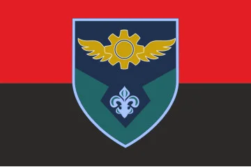 Флаг 57 авиабазы ВСУ. Вариант-02 Флаг 57 авиабазы ВСУ. Вариант-02