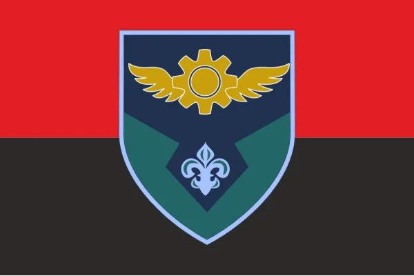 Флаг 57 авиабазы ВСУ. Вариант-02 Флаг 57 авиабазы ВСУ. Вариант-02