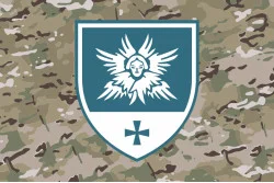 Прапор ББпС 116 ОМБр ЗСУ. Варіант-04 Прапор ББпС 116 ОМБр ЗСУ. Варіант-04