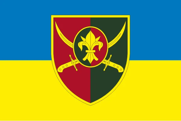 Флаг 129 ОТМБр (отдельная тяжелая механизированная бригада) ВСУ. Вариант-07 Флаг 129 ОТМБр (отдельная тяжелая механизированная бригада) ВСУ. Вариант-07