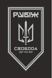 Прапор 3 БОП (батальйон оперативного призначення) «Свобода» 4 БрОП НГУ «РУБІЖ». Варіант-17