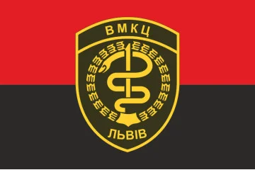 Флаг ВМКЦ ЗР (Военно-медицинский клинический центр Западного региона) МОУ. Вариант-05