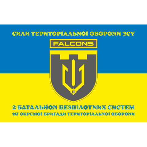 Прапор 2 ББпС (батальйон безпілотних систем) «Falcons» 117 ОБрТрО ЗСУ. Варіант-06