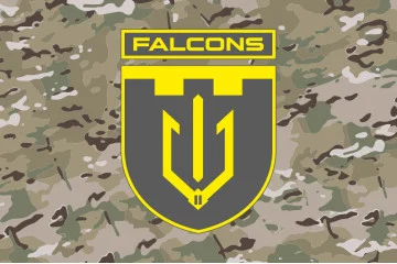 Прапор 2 ББпС (батальйон безпілотних систем) «Falcons» 117 ОБрТрО ЗСУ. Варіант-11 Прапор 2 ББпС (батальйон безпілотних систем) «Falcons» 117 ОБрТрО ЗСУ. Варіант-11