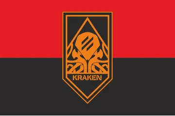 Флаг 21 ОПБпС (отдельный полк беспилотных систем) «KRAKEN 1654» ВСУ. Вариант-06