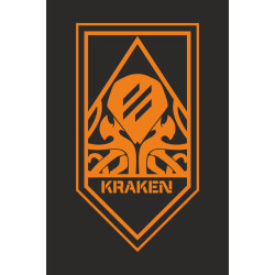 Флаг 21 ОПБпС (отдельный полк беспилотных систем) «KRAKEN 1654» ВСУ. Вариант-13