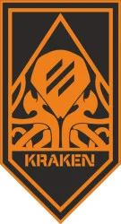 Прапор 21 ОПБпС (окремий полк безпілотних систем «KRAKEN 1654» ЗСУ. Варіант-14