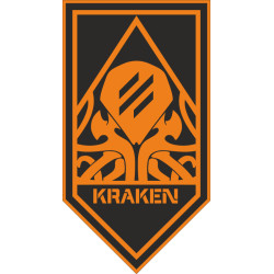 Флаг 21 ОПБпС (отдельный полк беспилотных систем) «KRAKEN 1654» ВСУ. Вариант-14