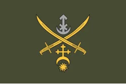 Флаг ОСГВ (оперативно-стратегическая группировка войск) «Днепр» ВСУ. Вариант-01